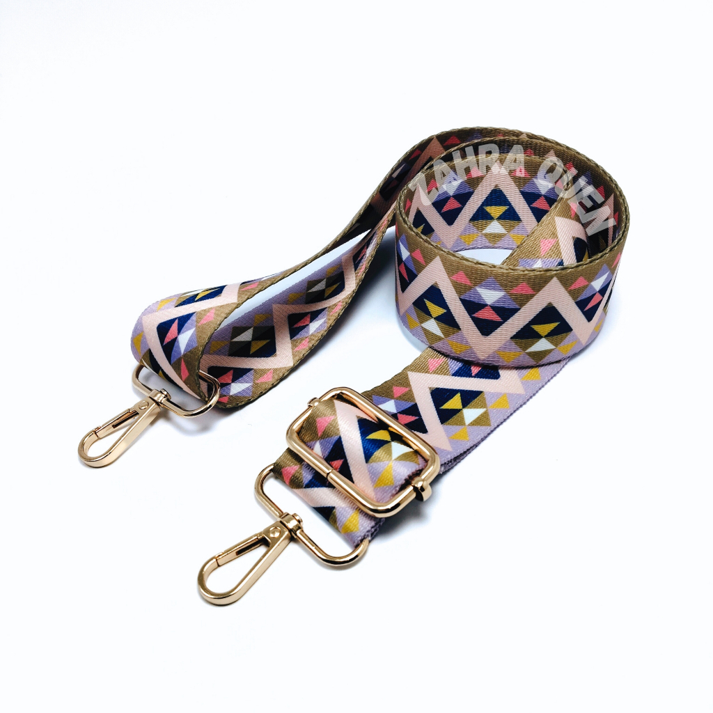 Tali Tas Motif ZIGZAG Bahan Katun Tebal Panjang 120cm - Tali Selempang Pria & Wanita