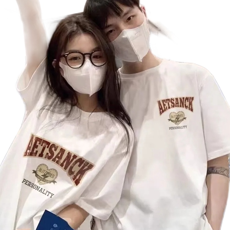 SSMY DT262 BAJU COUPLE TSHIRT FASHION PRINTING HEABEY KATUN 1 IMPORTIR KOREA OVERSIZE NORMAL STYLE