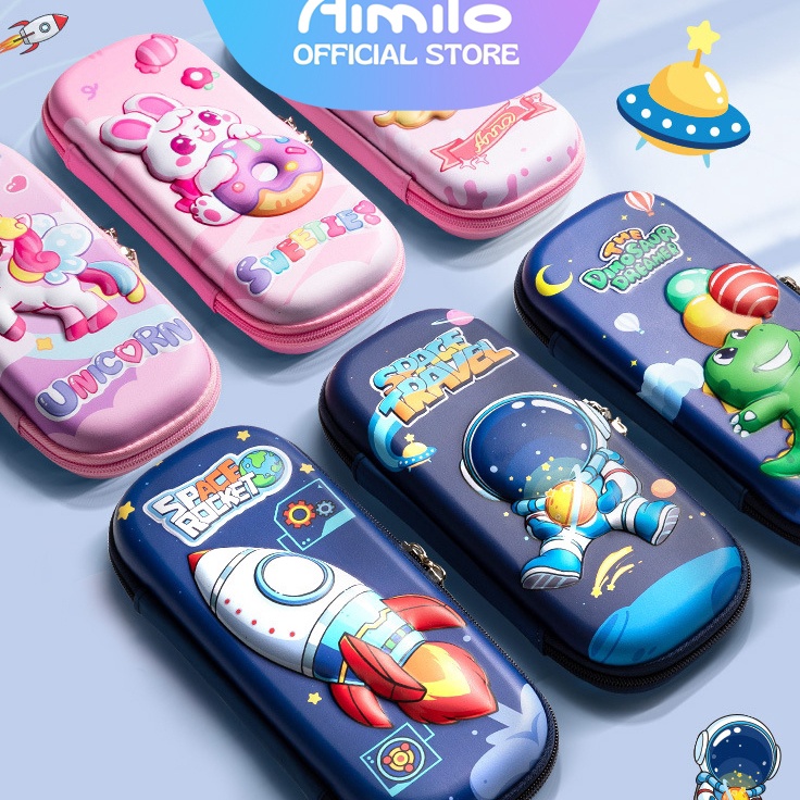 

Super Untung READY Aimilo Tempat Pensil Aesthetic 3D Tempat Pensil Anak Laki Laki Waterproof Kotak Pensil Anak Perempuan Alat Tulis Sekolah