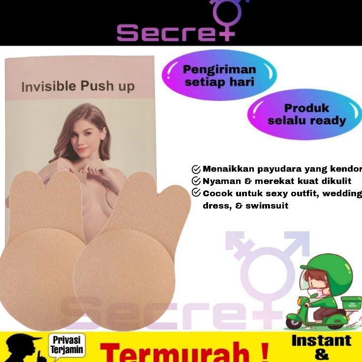 INVISIBLE PUSH UP NIPPLE PAD FOR WOMEN  RABBIT NIPPLE COVER  ORI IMPORT  PAIR