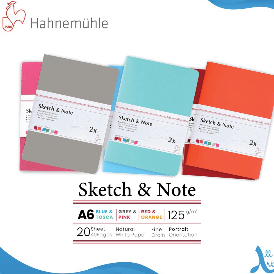

Hahnemuhle Sketch Note A6 Stitch Bound Sketchbook