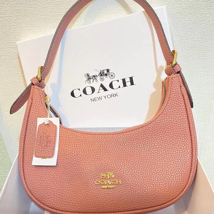Trendy Tas COACH Kleo Hobbo In Signature Canvas Masengger Bag Tas Bahu Wanita  Tas Selempang Wanita 