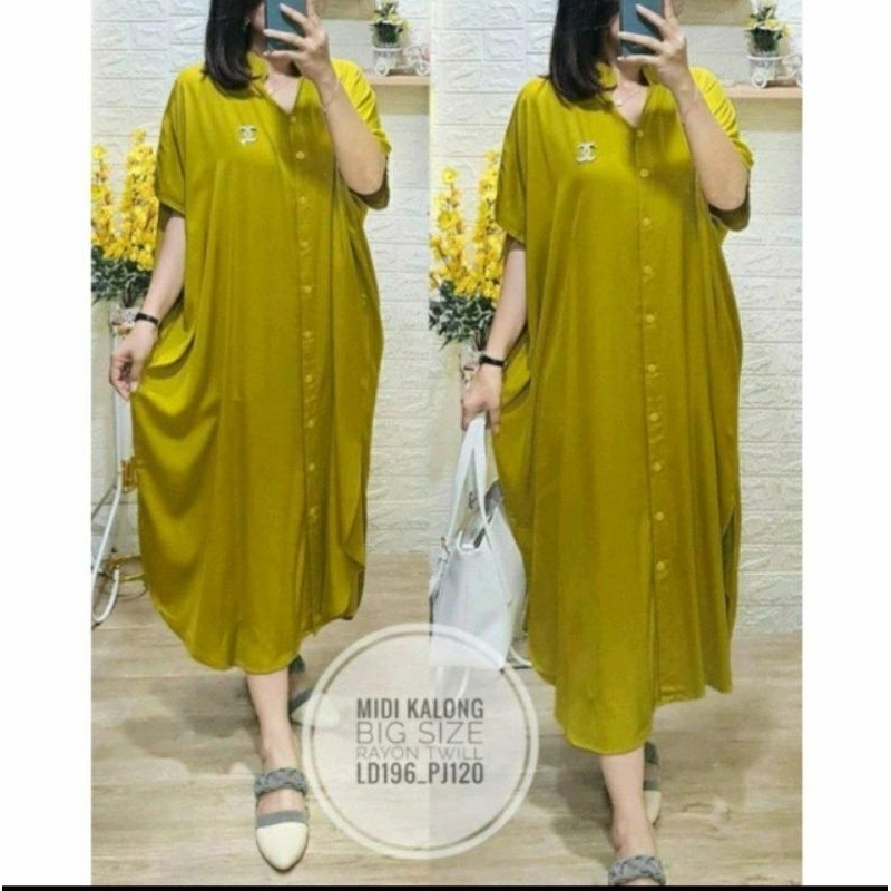 DASTER MIDI KALONG ll kain rayon super premium