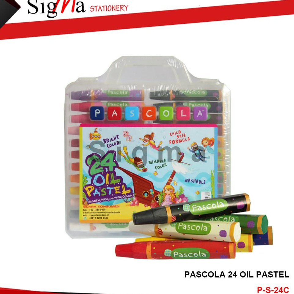 

Crayon Murah PASCOLA 24 warna