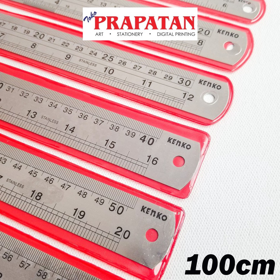 

Modern Penggaris Besi Kenko 1 cm Stainless Steel Ruler