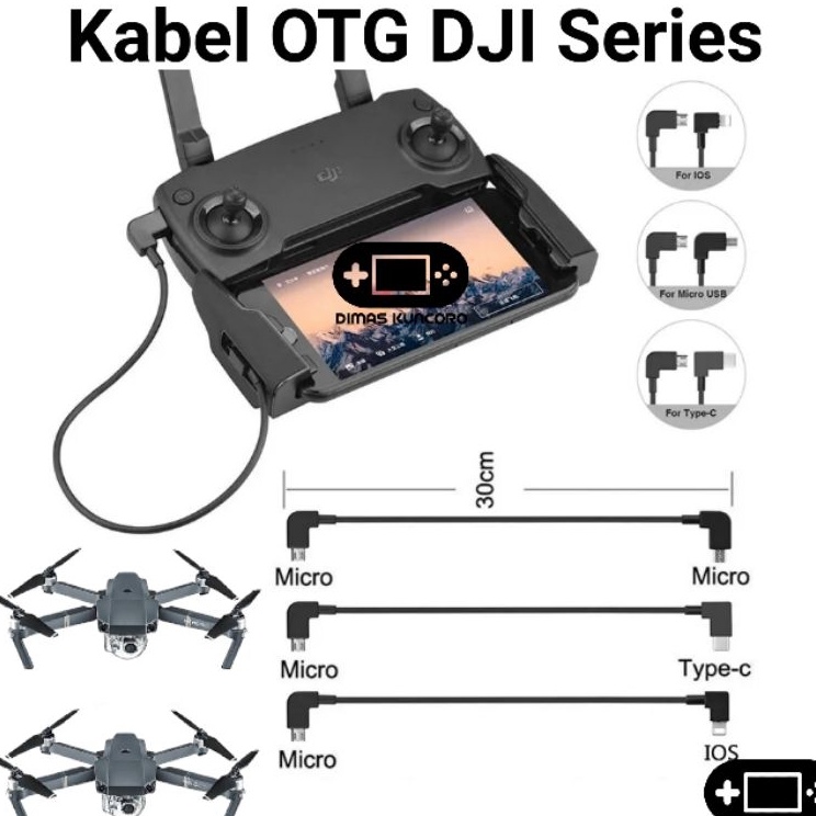 Kabel OTG DJI SERIES phantom 2 3 hubsan zino mini se cable android type c remote