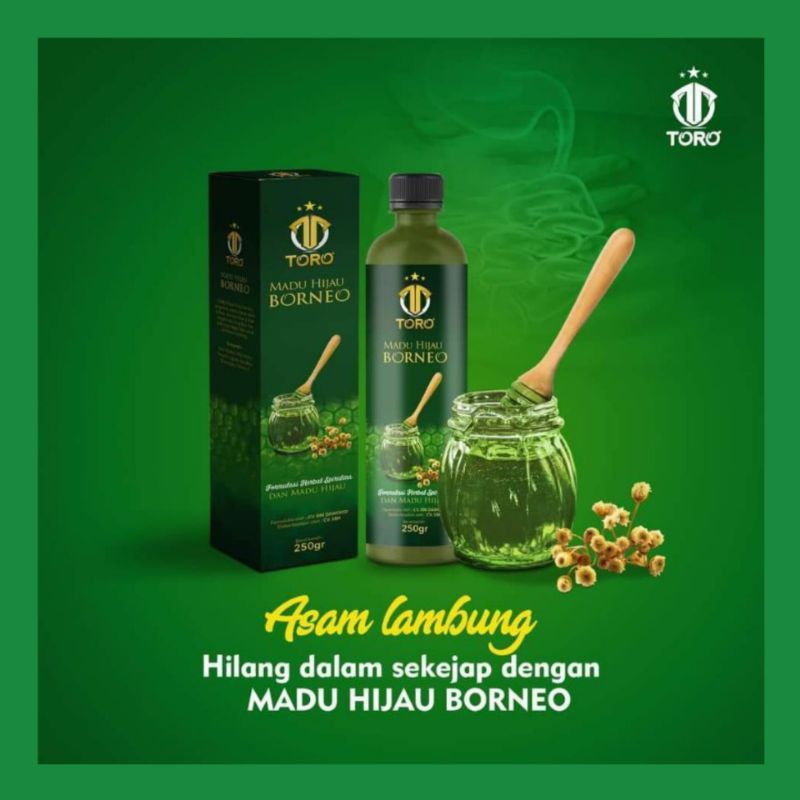 MADU HIJAU BORNEO/MADU HIJAU Untuk Sakit Maag Asam Lambung Gerd Mual Garansi 100% Asli