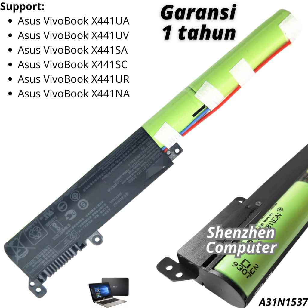 Baterai Asus X441S X441N X441U A31N1537 original battery