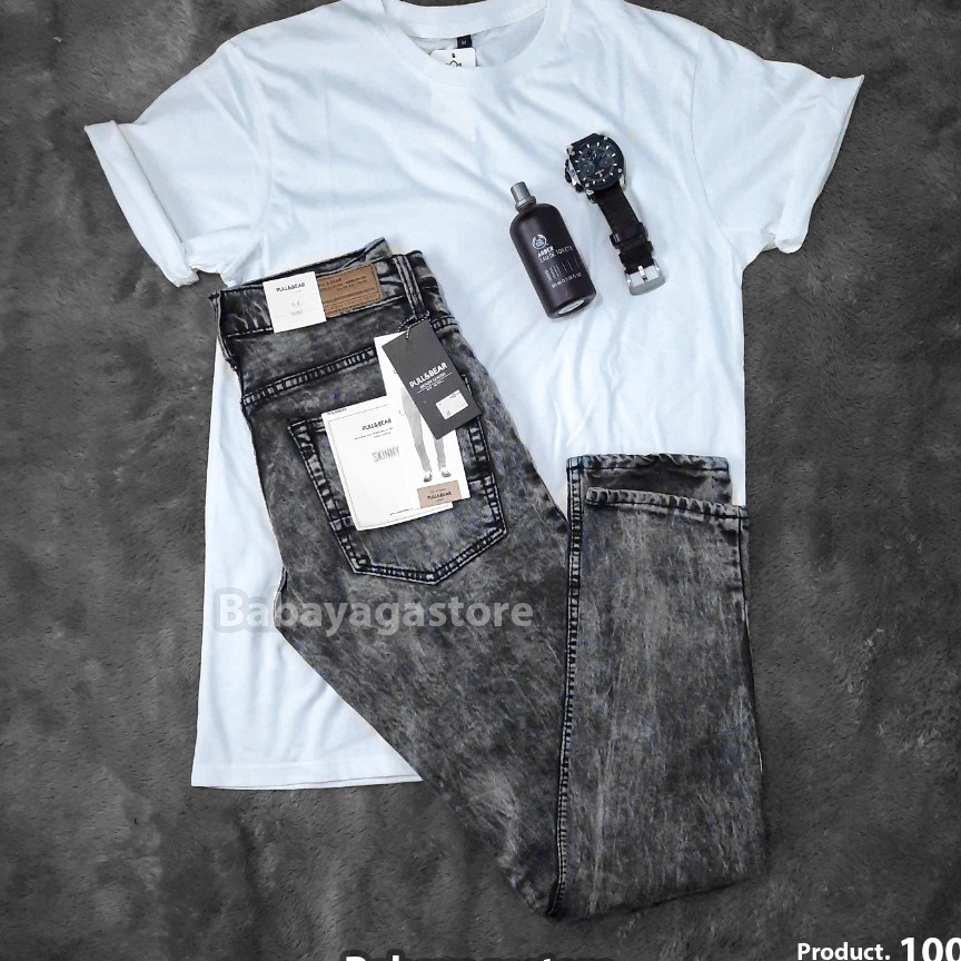 COD NEWPRODUCT BABAYAGA  SATU PAKET CELANA KAOS DAN JAM TANGAN CELANA PANJANG PB PRIA CELANA PANJANG