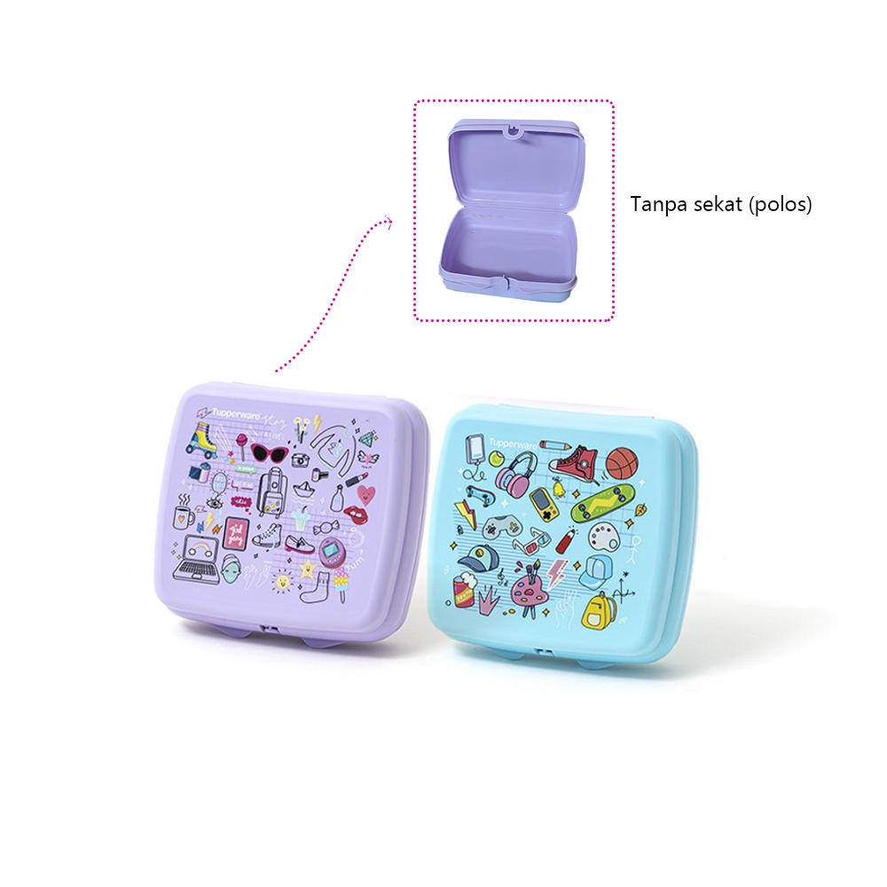 ASLI TUPPERWARE Clip Keeper Sandwich Keeper tempat bekal