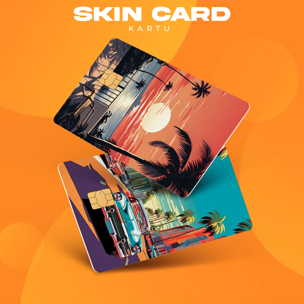 

[BM Skin Card] - Stiker ATM Retro || Garskin | Cover ATM / E - Money / Flazz - Anti Air