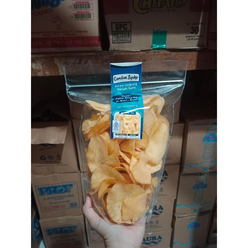 

CAMILAN SYAKIR KERIPIK SINGKONG 180GRAM+ BUBBLE WRAP