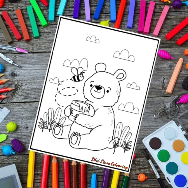 

Kertas Mewarnai Anak Tema Hewan Lucu V1 / Kertas Gambar (10 Gambar) / Kertas Mewarnai PAUD / TK / SD