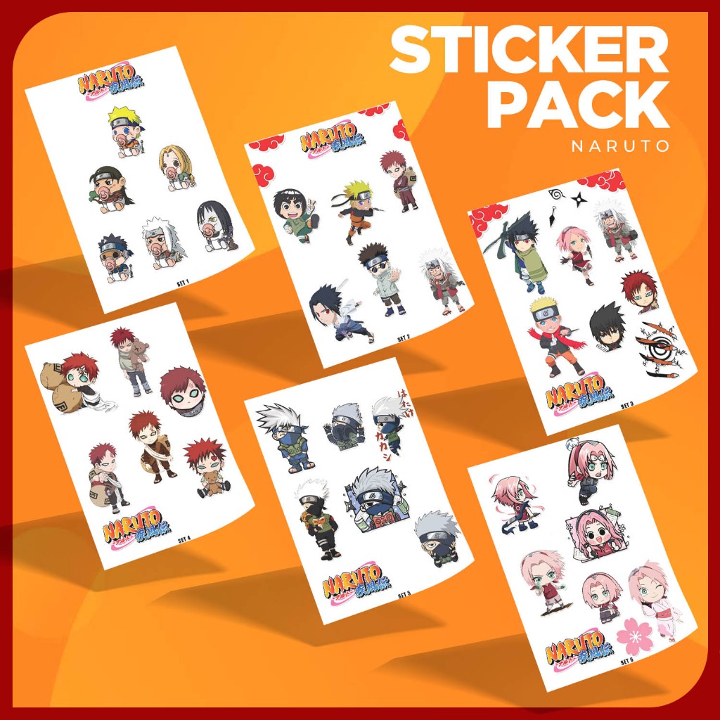 

Sticker / Stiker Pack Edisi Naruto Untuk Handphone, Laptop, Tablet, Ipad, Helm, Sepeda, dll