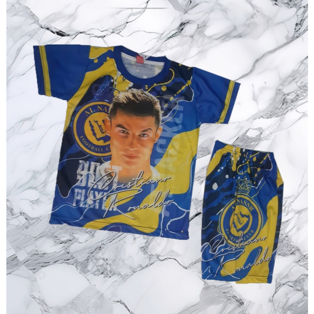 setelan ronaldo anak laki laki setelan baju bola ronaldo || ronaldo al nassr