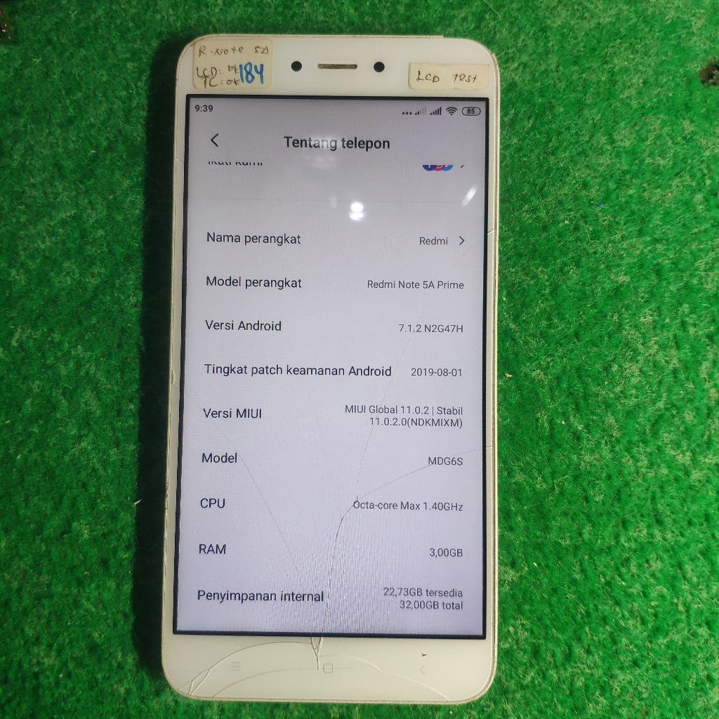 [N] Mesin Xiaomi Redmi Note 5A Prime (3/32 Gb) original copotan normal
