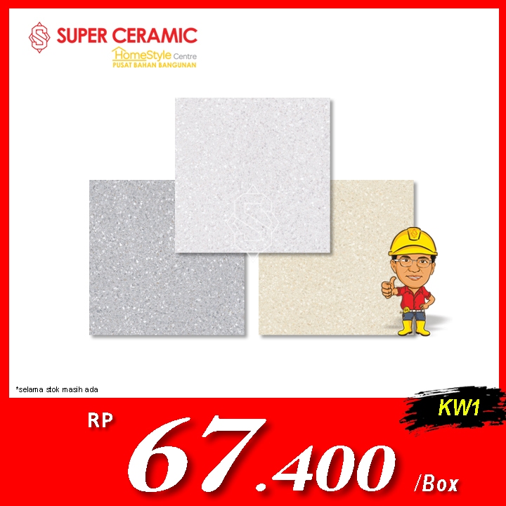 PLATINUM 40X40 Keramik Kasar - ANCONA BONE / ANCONA BROWN / ANCONA GREY