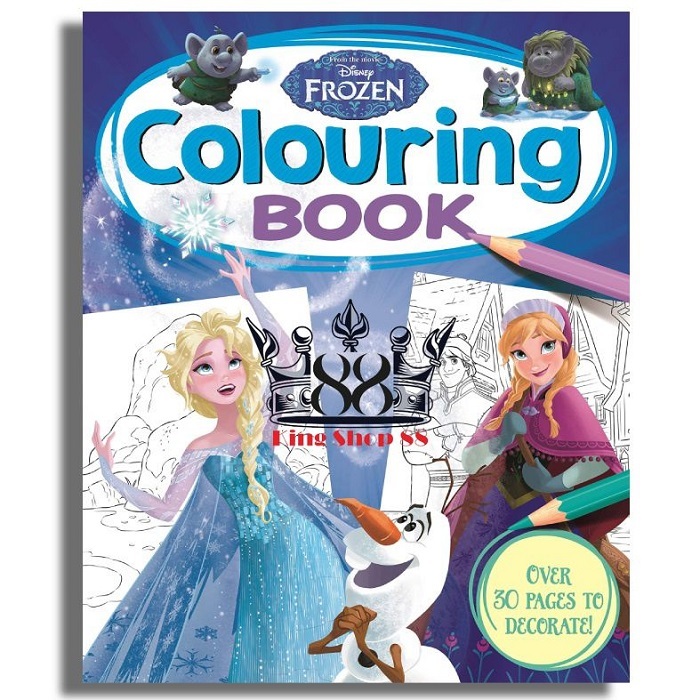 Buku mewarnai " SIMPLY COLOURING DISNEY FROZEN"