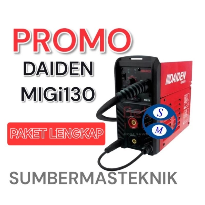 MESIN LAS DAIDEN MIG130 TRAVOLAS DAIDEN MIGi130 DAIDEN MIG 130 PAKET LENGKAP