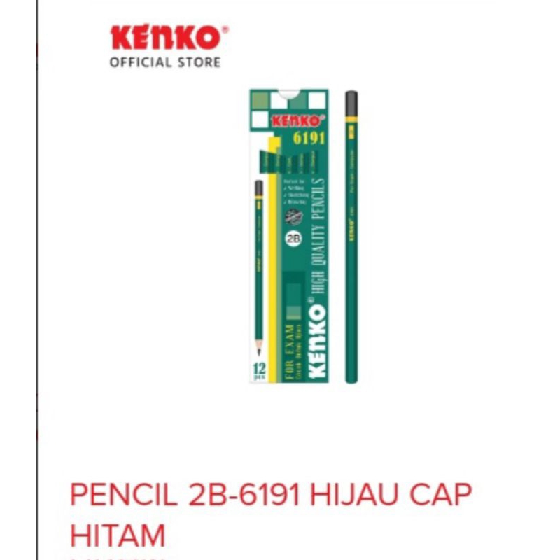 

Pensil Kenko 2B Hijau 6191