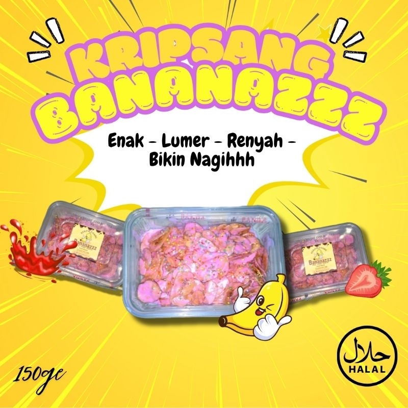 

KERIPIK PISANG STRAWBERRY LUMER PREMIUM KEMASAN 150g
