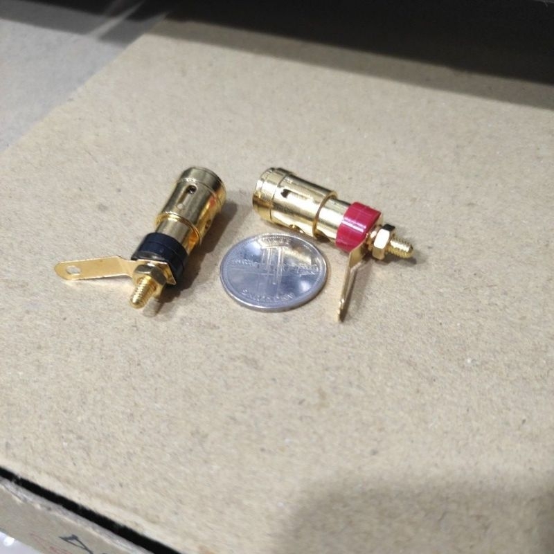 Binding post pencet terminal tekan Terminal speaker besi