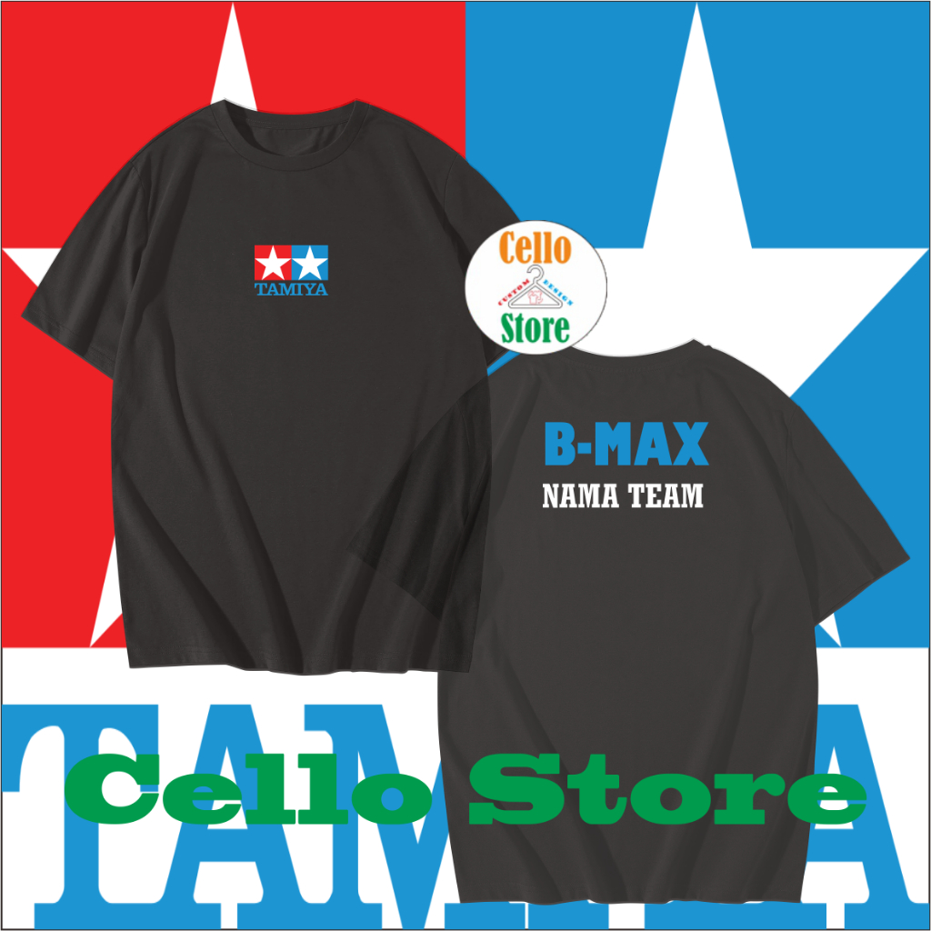 Kaos TAMIYA B-MAX dewasa dan anak gratis tambah nama team