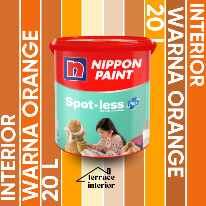 Cat Tembok Spotless Plus Nippon Paint Interior Warna Orange 20 Liter