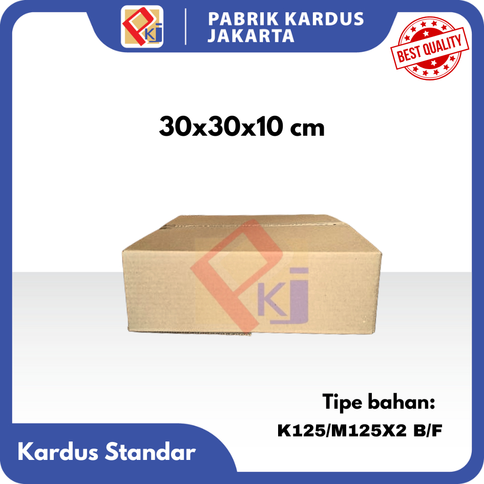 

Kardus Standar untuk packing ukuran 30x30x10 dus kemasan baru produk baru (harga paket 10Pcs)