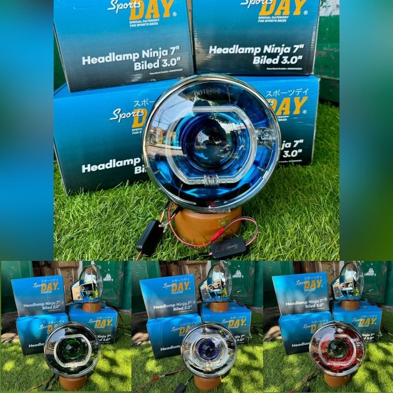 batok ninja ss set billed sport DAY hadlamp ninja set bilet RGB 3inci by sport day good quality