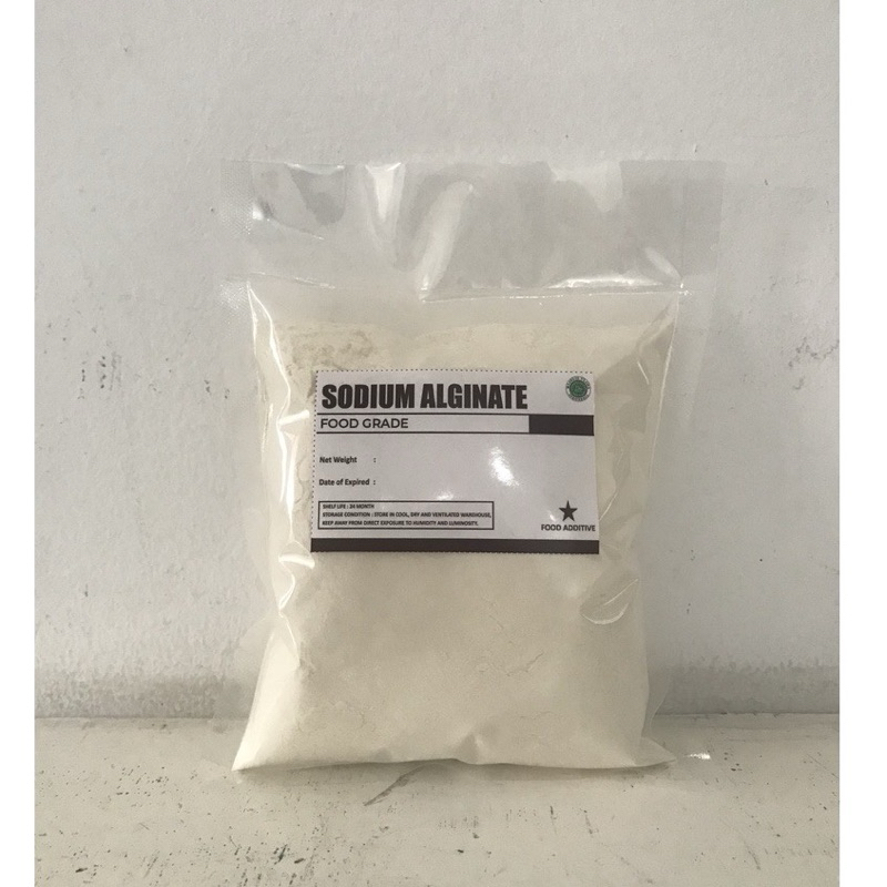 

Sodium Alginate Pengenyal Cilok Food Grade | Pengenyal Basreng | Bahan Anti Alot | Pengenyal Mie