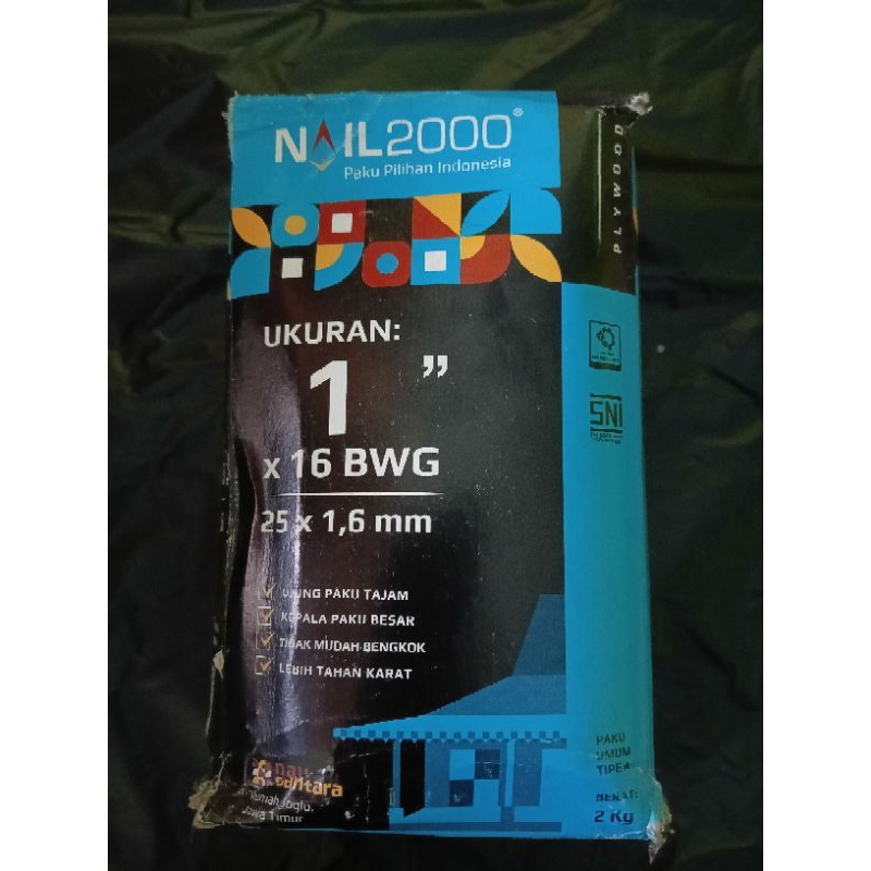 Paku 2,5 cm isi 2kg / Paku 1 inch 2kg nail 2000 / paku 2,5cm isi 2kg nail 2000 / paku triplek 2,5cm 