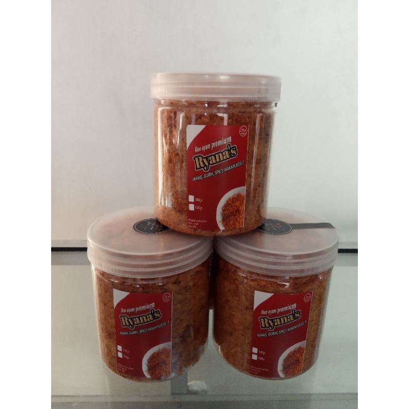 

AbonAyamBergizi/AbonAyamSehat/AbonAyamAnak/AbonAyamNonMSG200gr/Abon Ayam 200gr toples