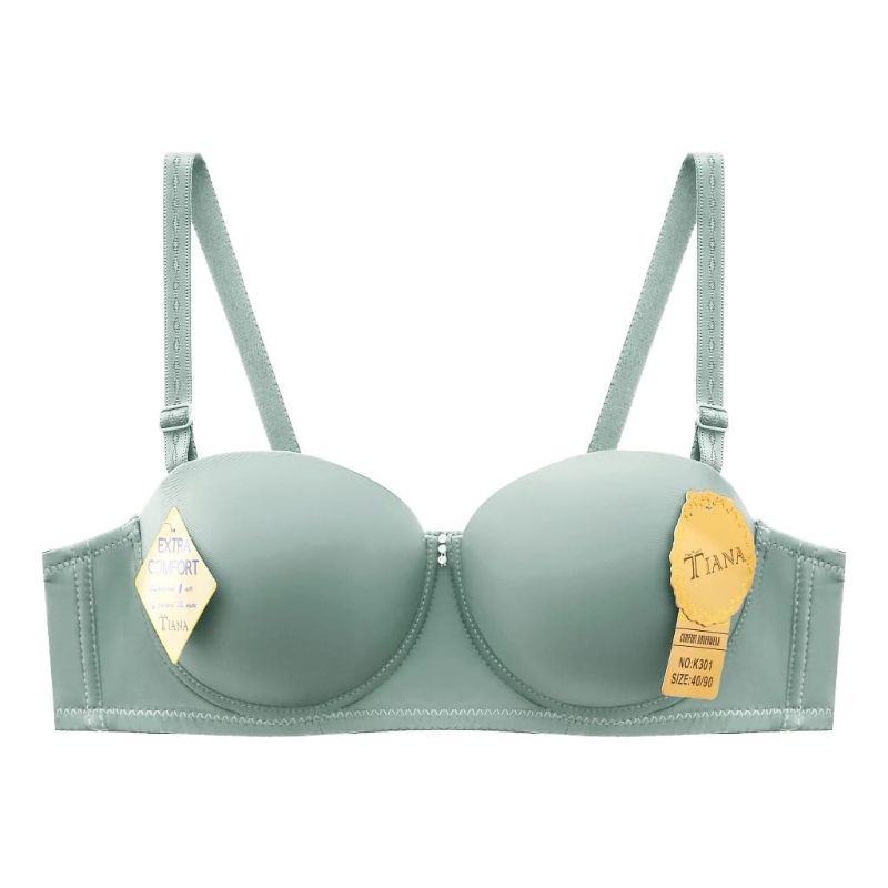 Bra ABG Kawat Busa Sedang Kait 2/BH Remaja Kawat Setengah Cup Push Up
