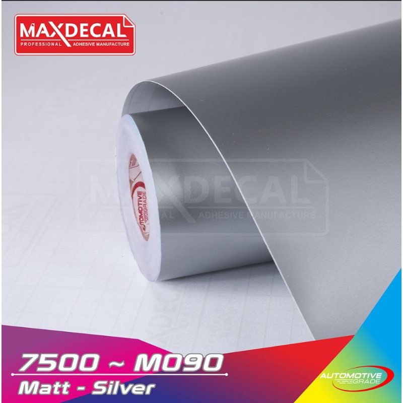 Maxdecal 7500 Silver doff size 45cmx15meter sticker Skotlet Stiker