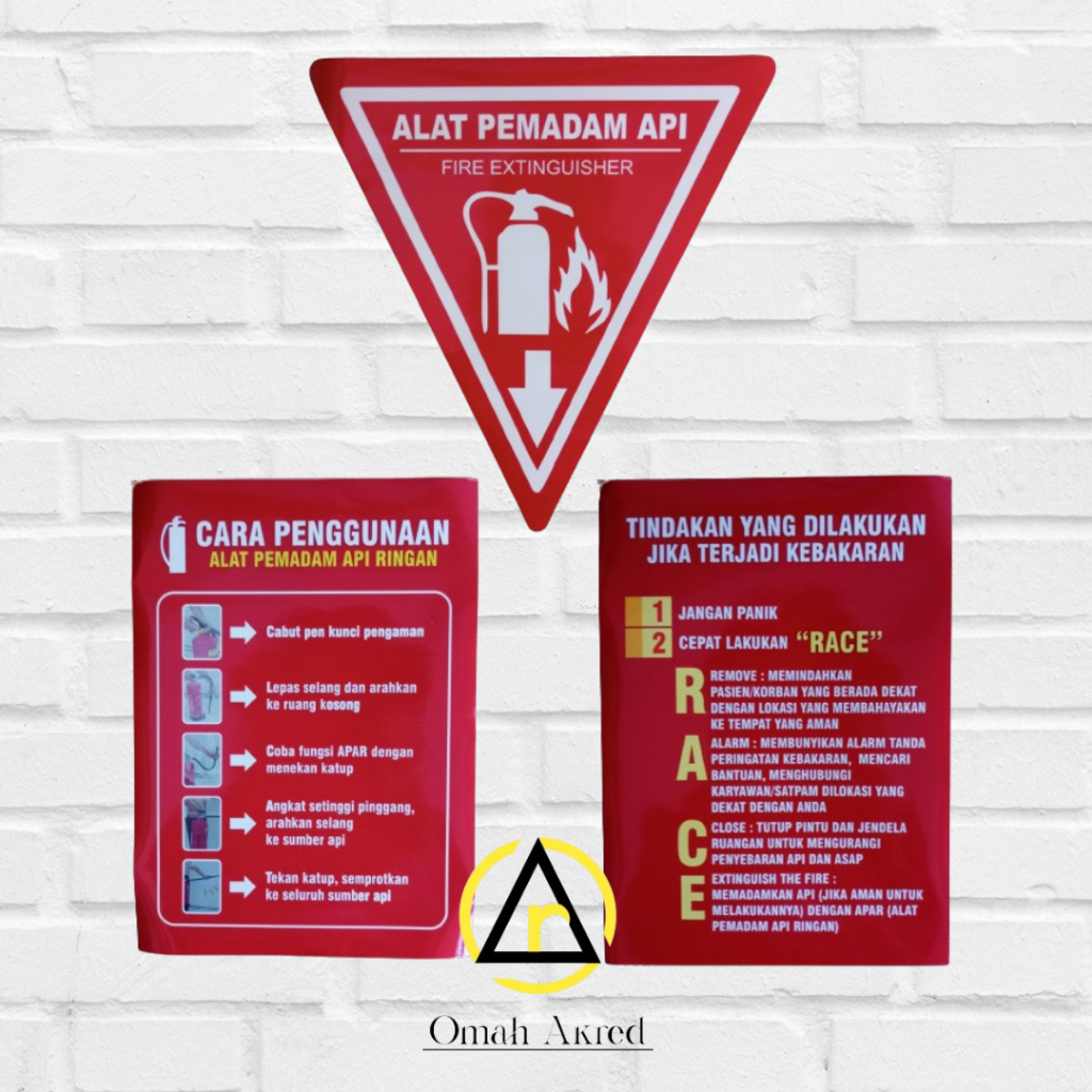 

Stiker APAR - Penggunaan APAR - Race