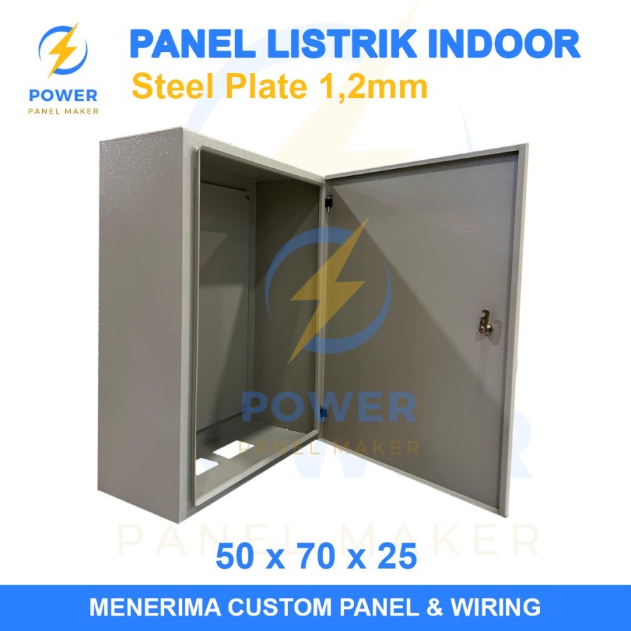 Box Panel Listrik Indoor 70x50x25 SPHC 1.2mm RAL 7032