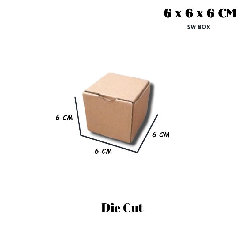 

Kardus Ukuran 6x6x6 CM Box untuk packing DC