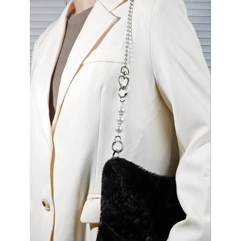 FANMY | kiara strap chain 13cm| 1pc pearl purse chain strap extender |rantai sambung mutiara | canto