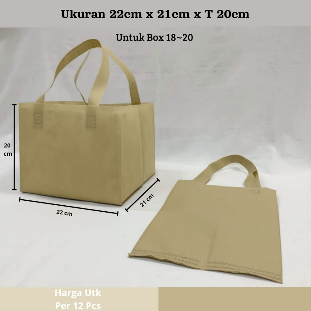 

Tas Spunbond Kotak Ukuran 20 cm