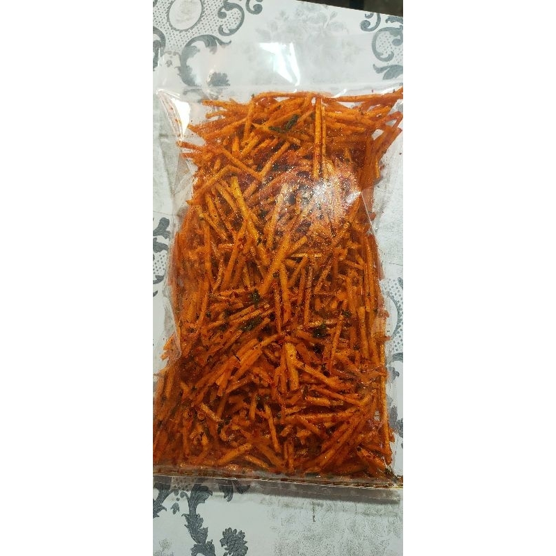 

Keripik Sanjai Lidi Balado / Keripik Singkong Lidi kemasan 500gr