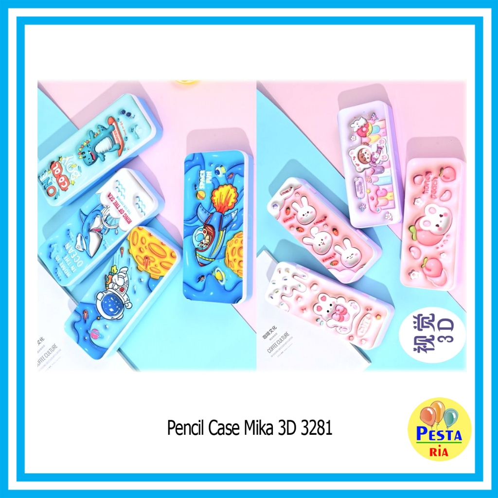 

Murah!! (1Pcs) Pencil Case Mika Fancy, tempat pensil sekolah, tepak sekolah, perlengkapan alat tulis