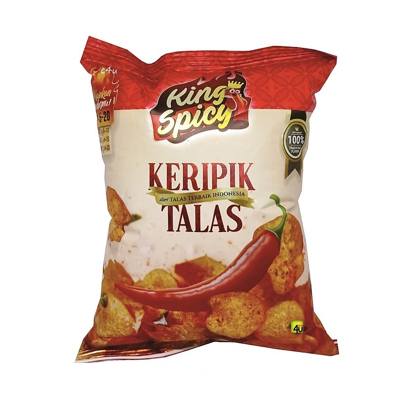 

Keripik Talas King Spicy Kualitas Premium Tanpa Bahan Pengawet 100 g