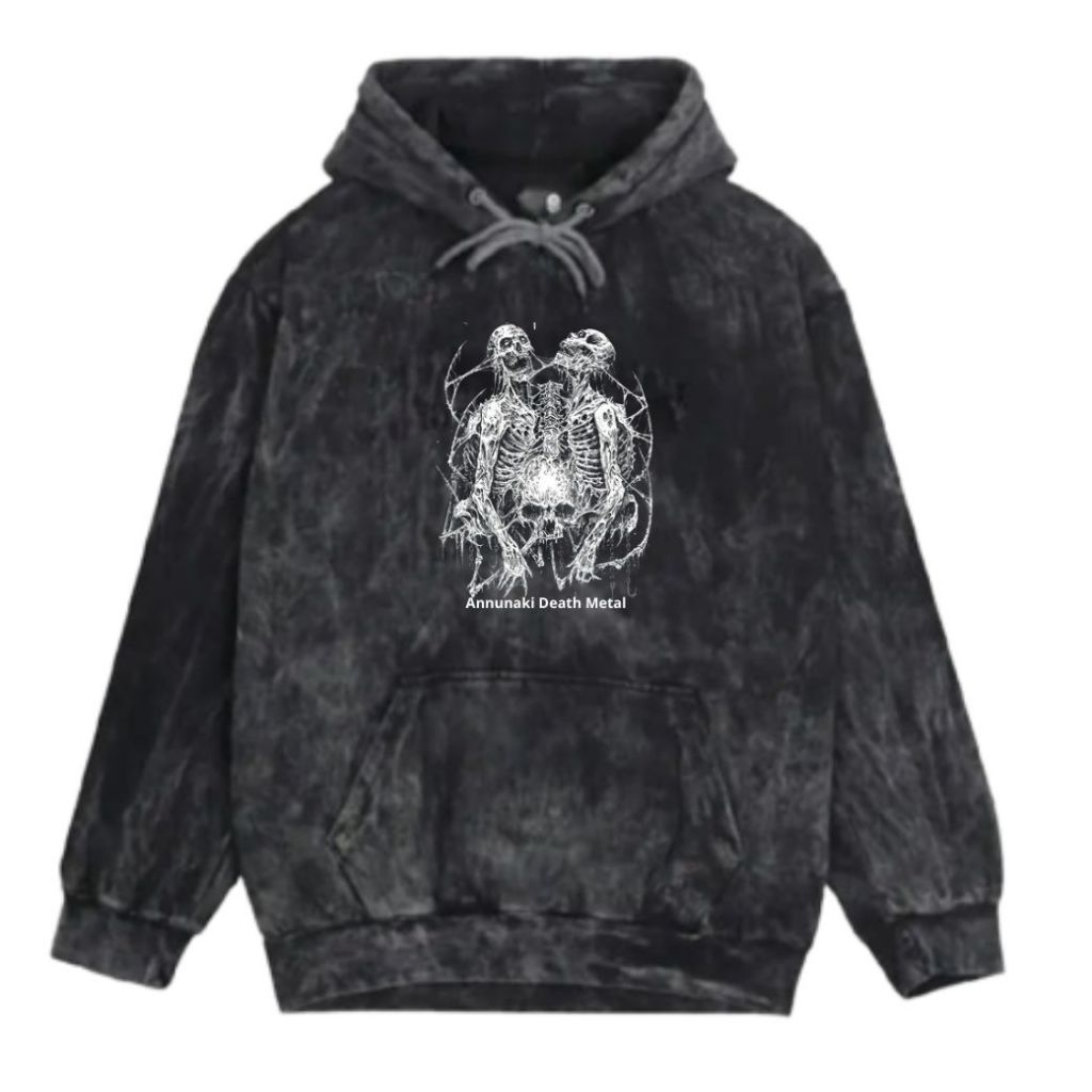 Pullover Hoodie Metal Black Sandwash anunaki Size M.L.XL.XXL Good Quality | Sweater Sandwash | Jaket