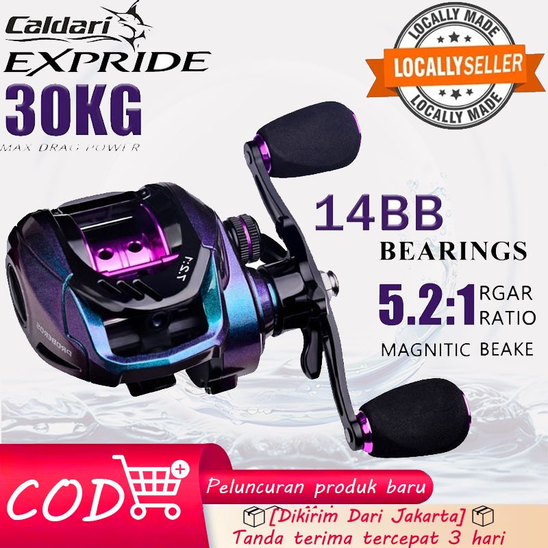 2024 New PROBEROS Mesin Pancing Casting Bc Reel 7.2:1 Gear Ratio 10kg Drag Carbon Shell Fishing Reel