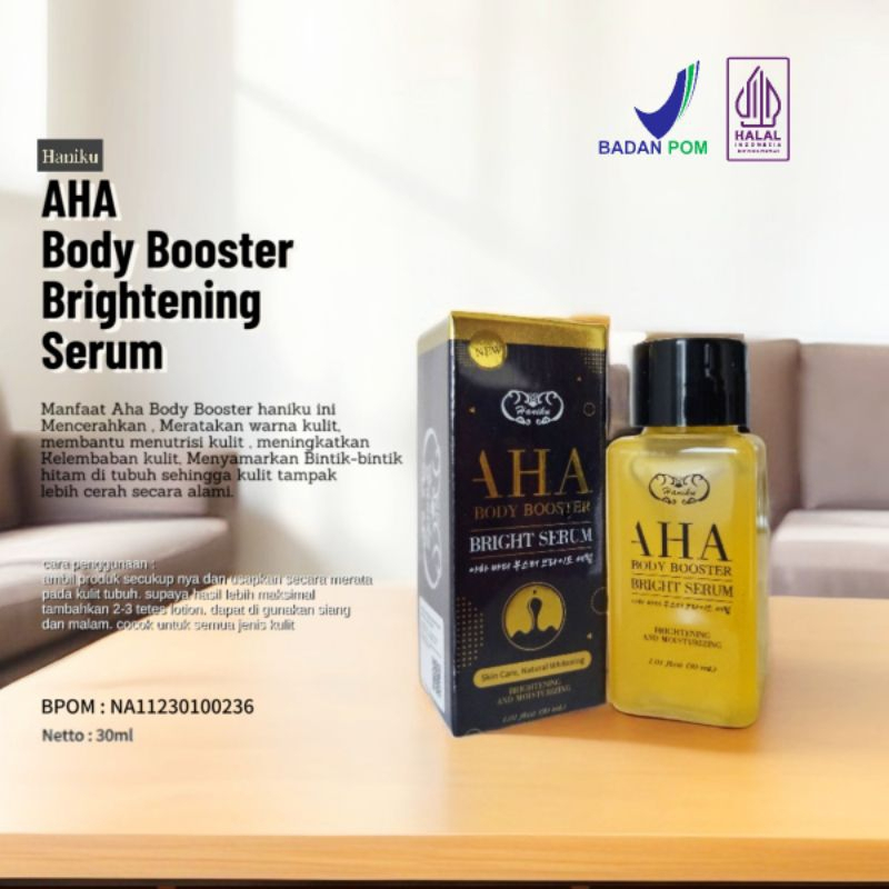 HANIKU AHA BODY BOOSTER BRIGHT SERUM BPOM / AHA BODY SERUM