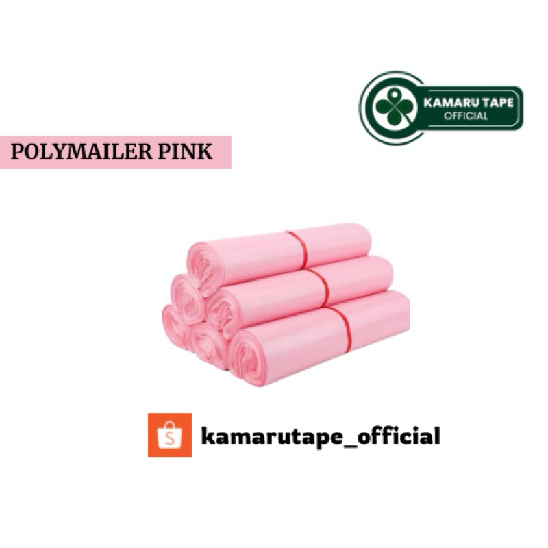

POLYMAILER PLASTIK PACKING PINK GLOSSY GRADE A GROSIR TERMURAH