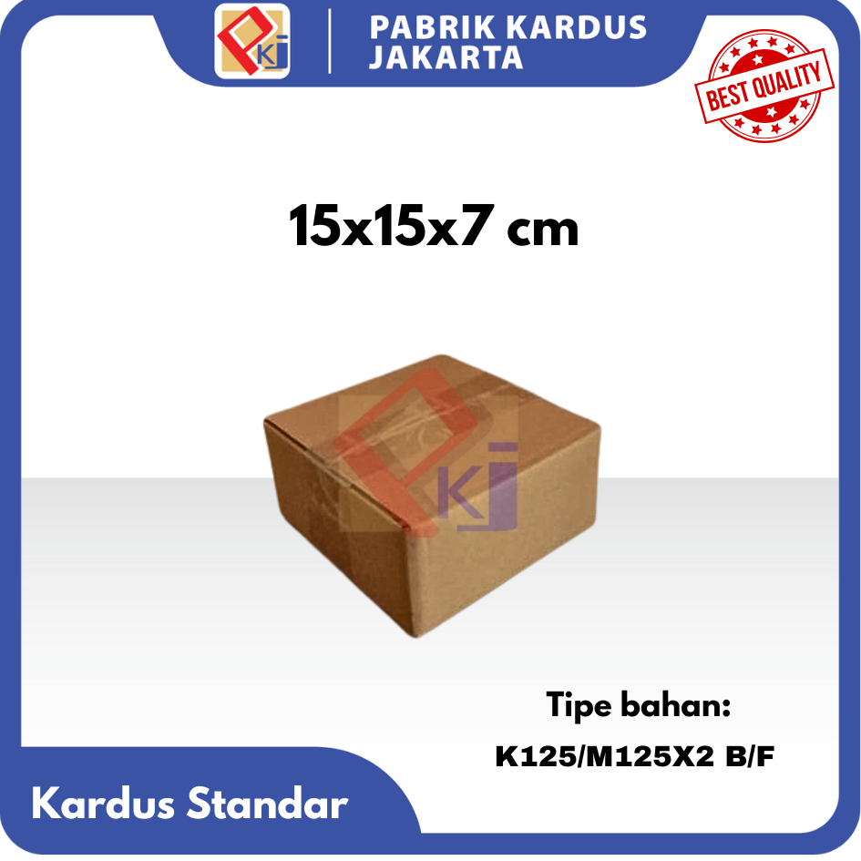 

Kardus packing 15x15x7cm / dus baru polos / corrugated box / karton (10pcs)