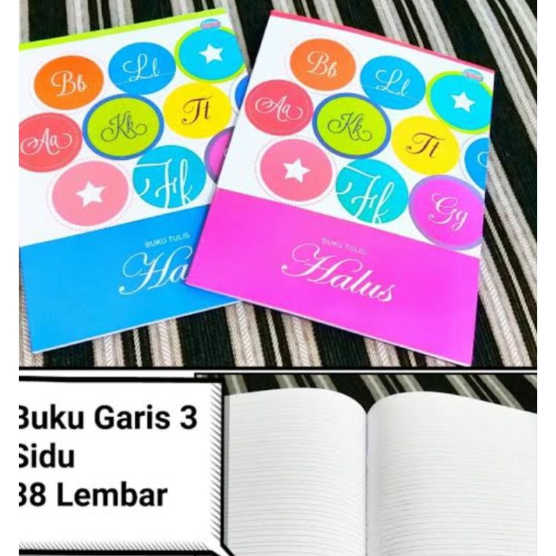 

BUKU, BUKU TULIS, BUKU GARIS 3, BUKU GARIS HALUS, BUKU GARIS 3 SIDU, BUKU GARIS, BUKU GARIS 3 38 LEMBAR, BUKU RANGKAI, BUKU RANGKAI GARIS 3