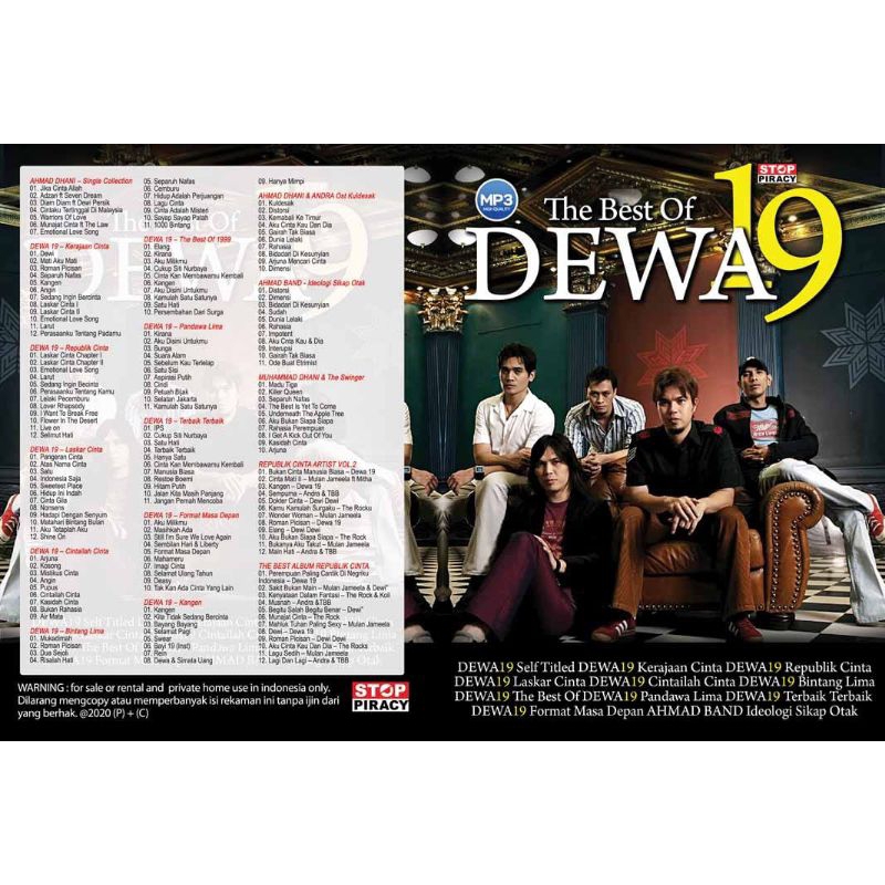 KASET VCD DVD MP3 LAGU POP DEWA 19 / DAFABISNIS